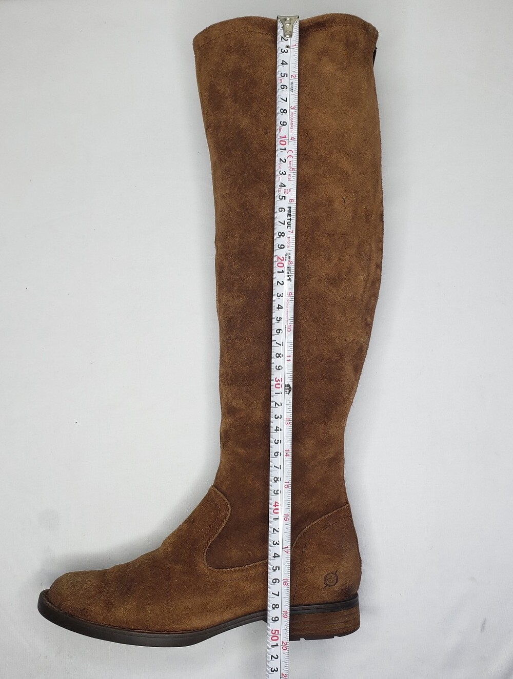 Born Tall Suede Over-the-Knee Boots in Ruatic Brown - Picture 15 of 16